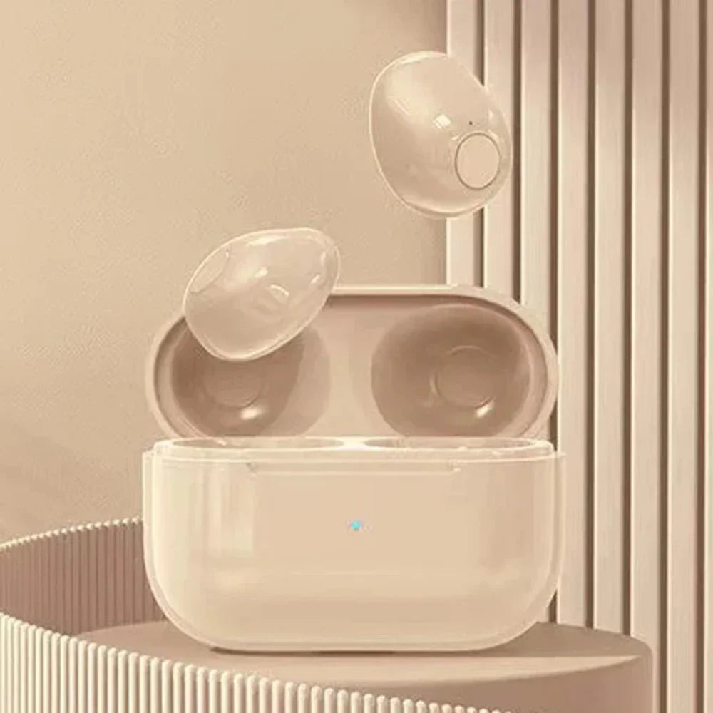 Invisible Earphones Mini Headphones V5.2 Bluetooth TWS In-Ear Earbuds Noise Reduction Wireless Sleep In-Ear Earbuds With Micr