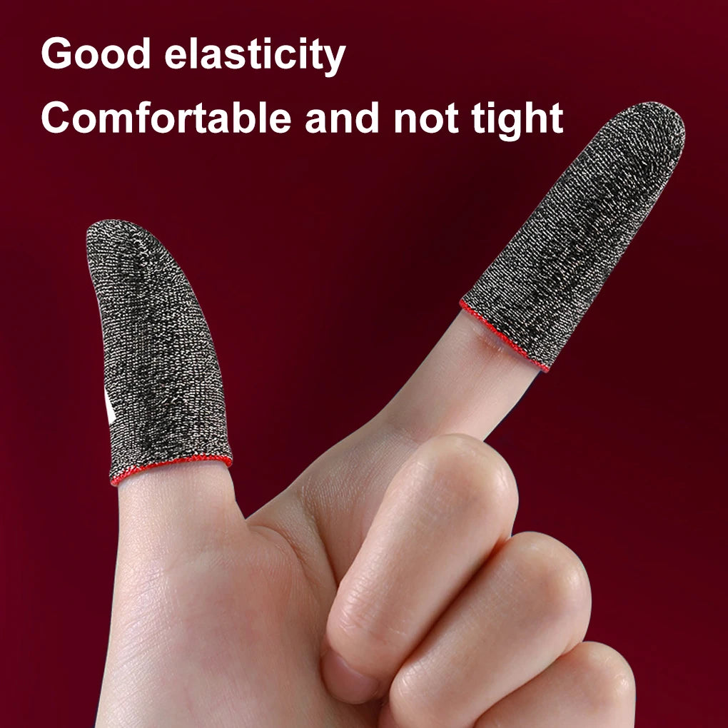 10pcs Mobile Game Fingertip Gloves For PUBG Gamer Sweatproof Anti-slip Touch Screen Finger Sleeve Breathable Gaming Finger Cover