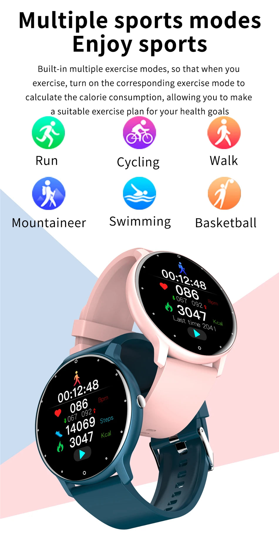 ZL02 Men Smart Watch Full Touch Screen Fitness Tracker IP68 Waterproof Sport Smartwatch BT Call Wrist Watches for Men Women 2026