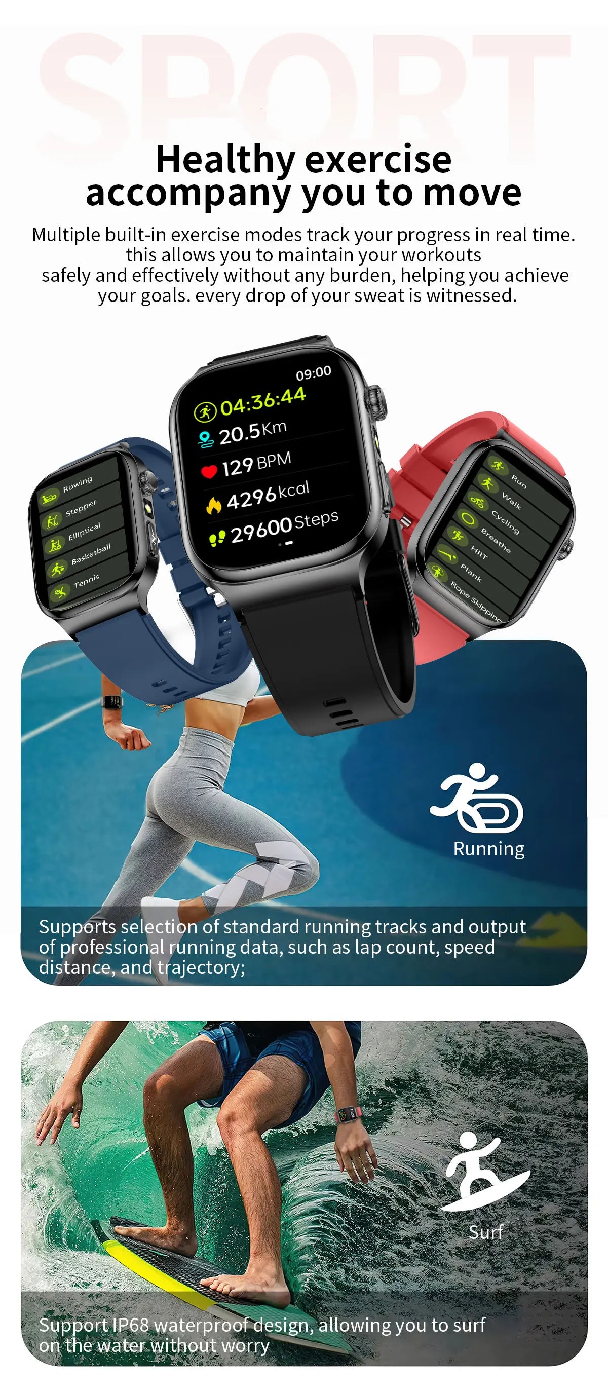 Upgraded Micro Physical Examination Smart Watches For Man Uric Acid Body Fat Five Organ Health Watches Bluetooth Call SmartWatch