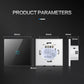 BONDA Smart Switch Alexa RF433 No Neutral Tuya Control Works With Google 1/2/3 Gang Smart Life Home Light WiFi Touch Switches 86