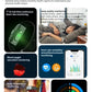 2208A Smart Bracelet Heart Rate Blood Pressure Monitor Pedometer Sport Fitness Tracker for Men Women Electronic Bracelet