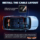 USB Dynamic Devil Eyes Light Car Windshield Dynamic LED Matrix Panel Screen Light for Car Truck Window Decor Lighting 11 Modes