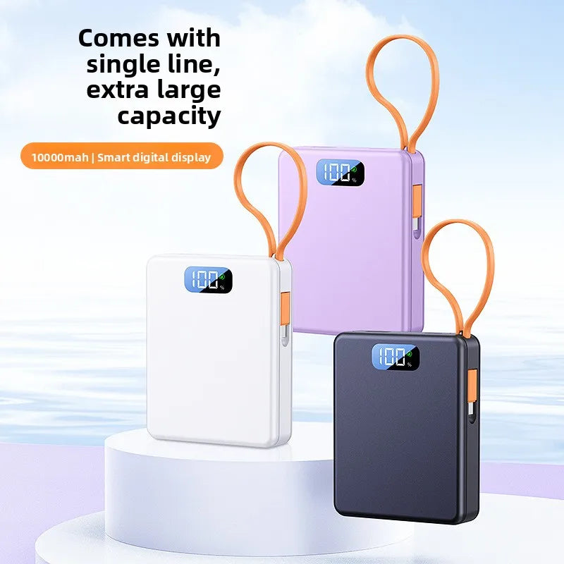 4*18650 Power Bank Cases 10W Battery Holder Portable 22.5W Type C Fast Charging Shell for iPhone Xiaomi With Charging Cable