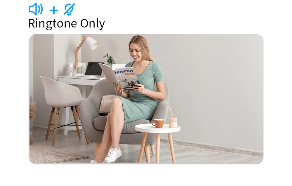 Meian-Smart Home Doorbell, Wireless Outdoor Doorbell, IP65 Waterproof Door Bell, 60 Songs, Smart Security Alarm, Door Bell Chime