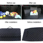 Car Trunk Organizer Box, Large Capacity, Auto Multiuse Tools, Storage Bag, Stowing, Tidying, Leather, Folding for Emergency