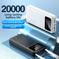 New Style BCAK power bank 20000mAh self-contained cable fast charging mini mobile phone gift mobile power supply
