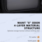SEAMETAL 6-Pocket Car Seat Back Storage Bag Wear-Resistant Car Backseat Organizer Tissue/Cup Holder Waterproof Anti-Kick Pad