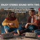 MLOVE P3 Outdoor Bluetooth Speaker, 40W Output Power Bluetooth 5.3 Speaker ,Stereo Sound IPX7 Waterproof,Micro SD Card,RGB Light