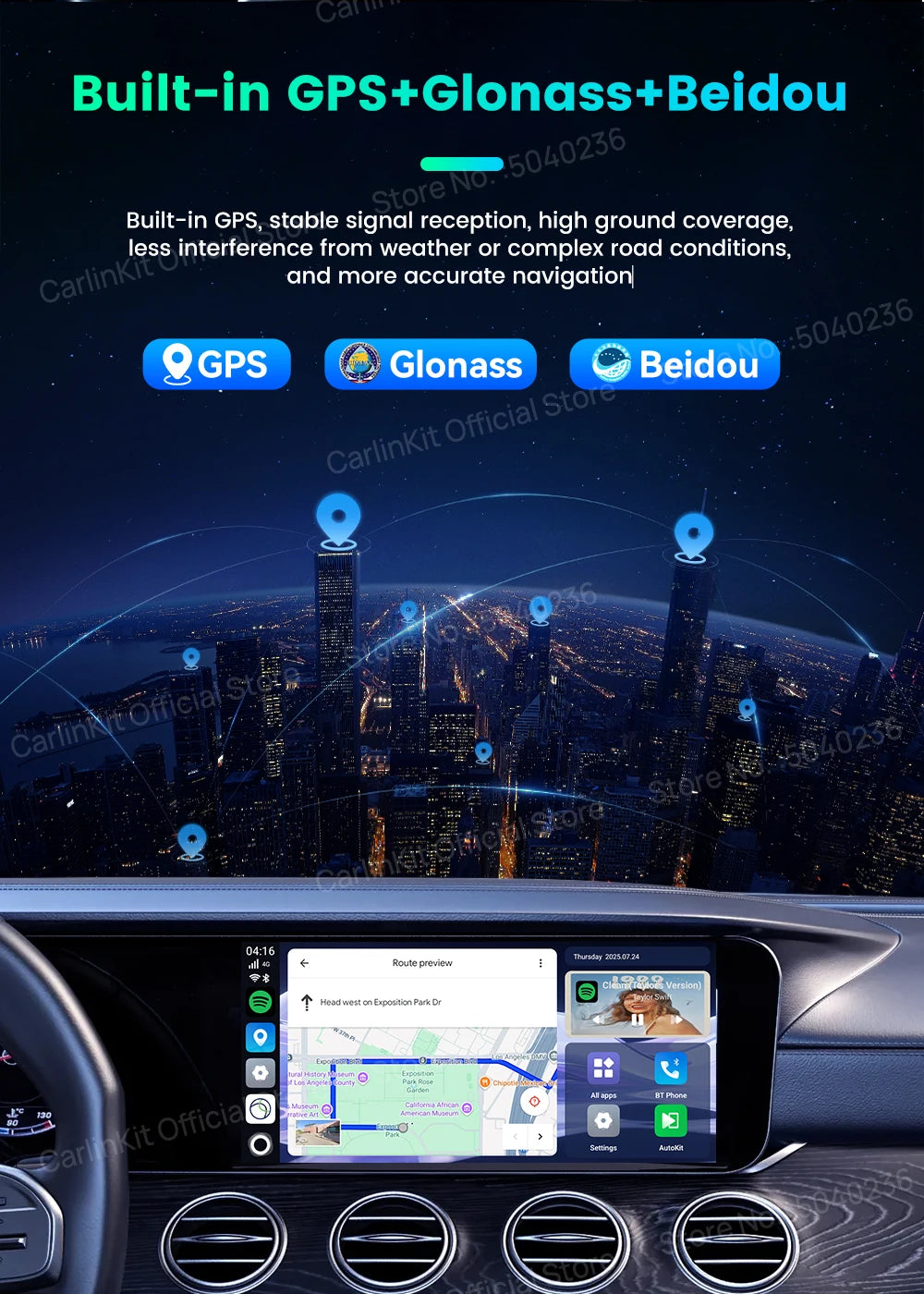 CarlinKit 8G+256G /128G Android 15 Ultra CarPlay TV Box For Netflix IPTV GPS Wireless CarPlay &Android Auto Smart Car Video Box