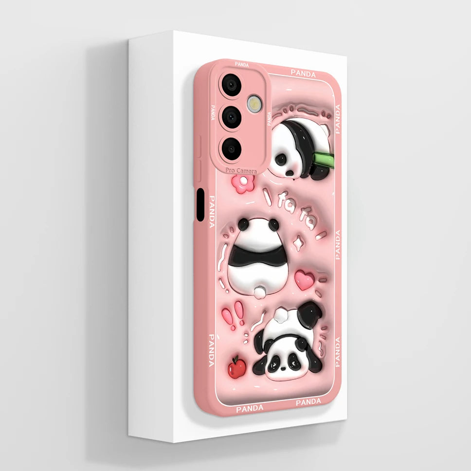 Phone Cases For Samsung Galaxy A15 Lovely Cats Camera Protection Soft Silicone Cover For SamsungGalaxy A 15 Fundas Bumper Coque