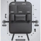 Multi-functional Car Seat Back Organizer High-Capacity Multi-Pocket Backseat Storage Bag Wear-Resistant Anti Kick Mat