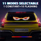 USB Dynamic Devil Eyes Light Car Windshield Dynamic LED Matrix Panel Screen Light for Car Truck Window Decor Lighting 11 Modes