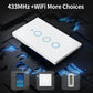 TNCE Tuya US Switch wifi zigbee, 1/2/3/4 gang, No-Neutral/Wire LED light control Wall Button, smart voice with Alexa Google Home