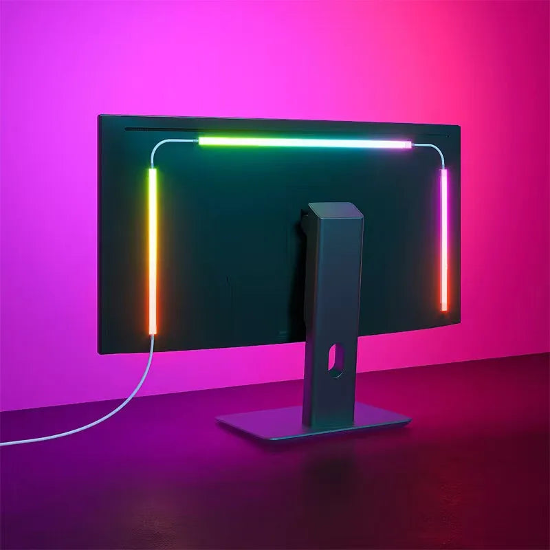 PC Backlight Computer Screen Light Strip Monitor RGBIC LED Lights Ambient Lighting Music Sycn LED Backlight Game Room Decor