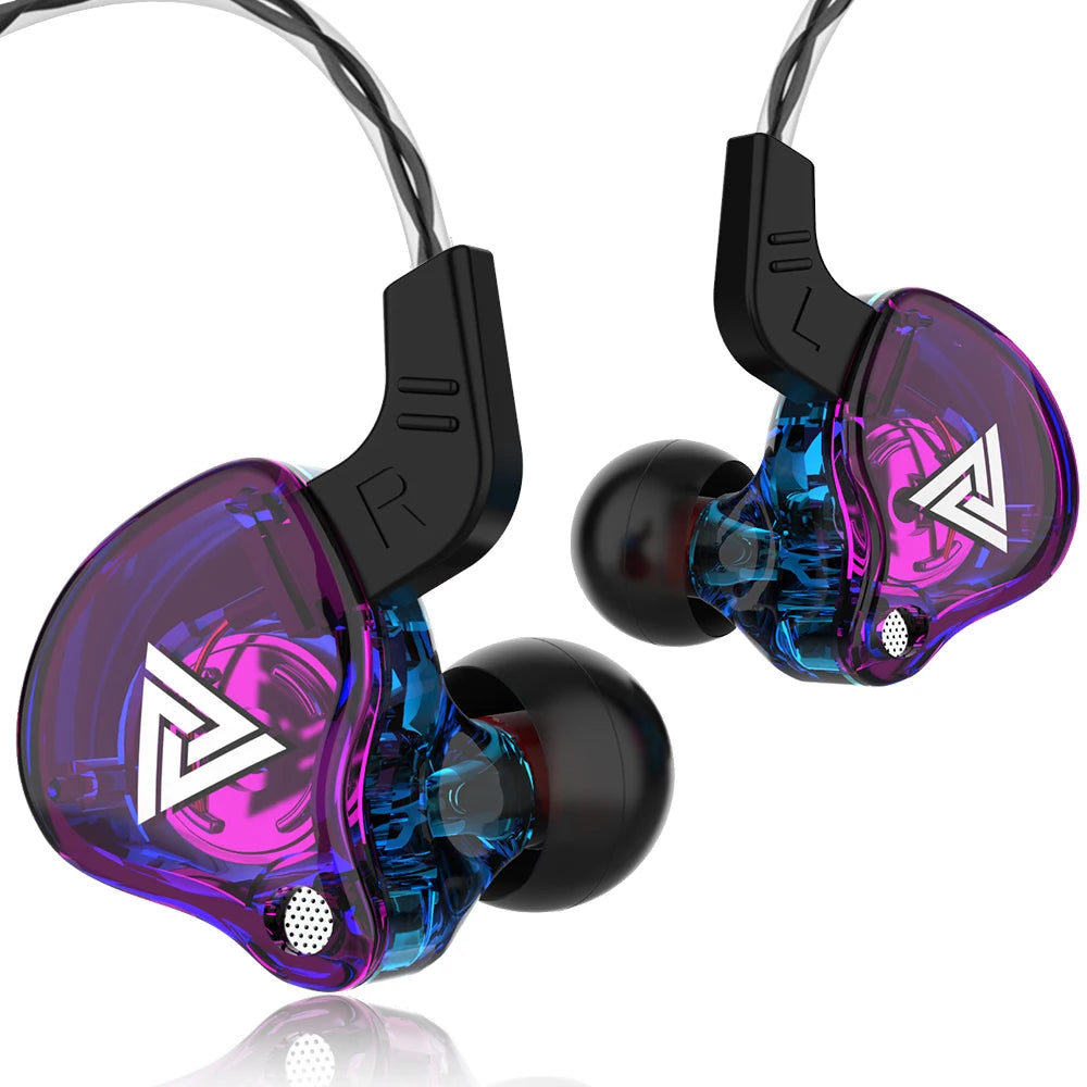 Genuine QKZ AK6 Gaming Headset Gamer Headphones 3.5mm Cable Ear Phones Noise Reduction Hands Free Wired Earphones For Sports