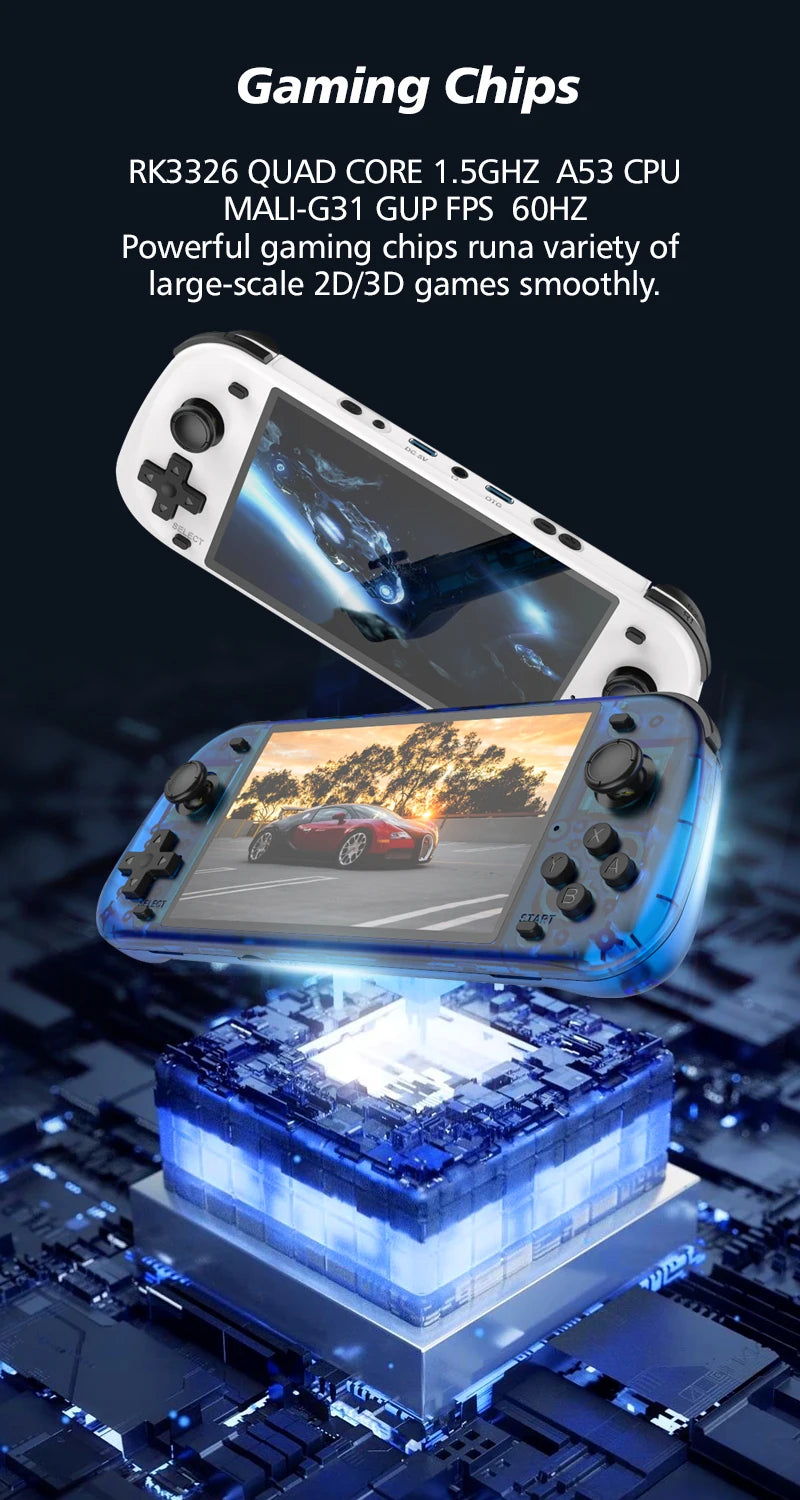 5.1inch Game Console R50S 128G IPS Screen Video Game Consoles Wifi Two-player Online Gaming Pocket R36S Upgraded Consolas