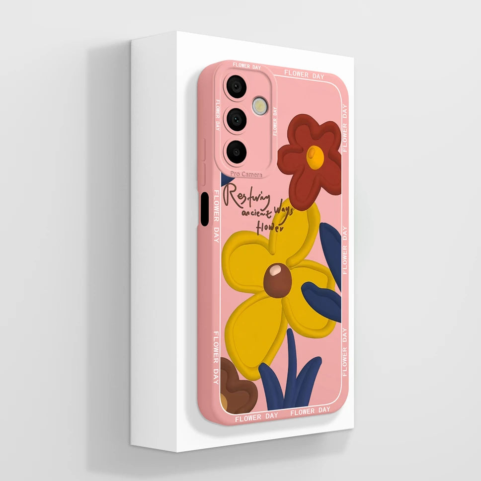 Phone Cases For Samsung Galaxy A15 Lovely Cats Camera Protection Soft Silicone Cover For SamsungGalaxy A 15 Fundas Bumper Coque