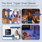 MOES Wifi Touch Center Control Panel，Tuya Screen， Bulid in Alexa Voice Control & ZigBee Gateway For Smart Scenes 4 Inches