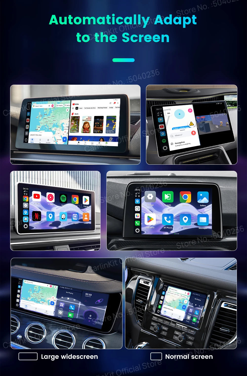 CarlinKit 8G+256G /128G Android 15 Ultra CarPlay TV Box For Netflix IPTV GPS Wireless CarPlay &Android Auto Smart Car Video Box