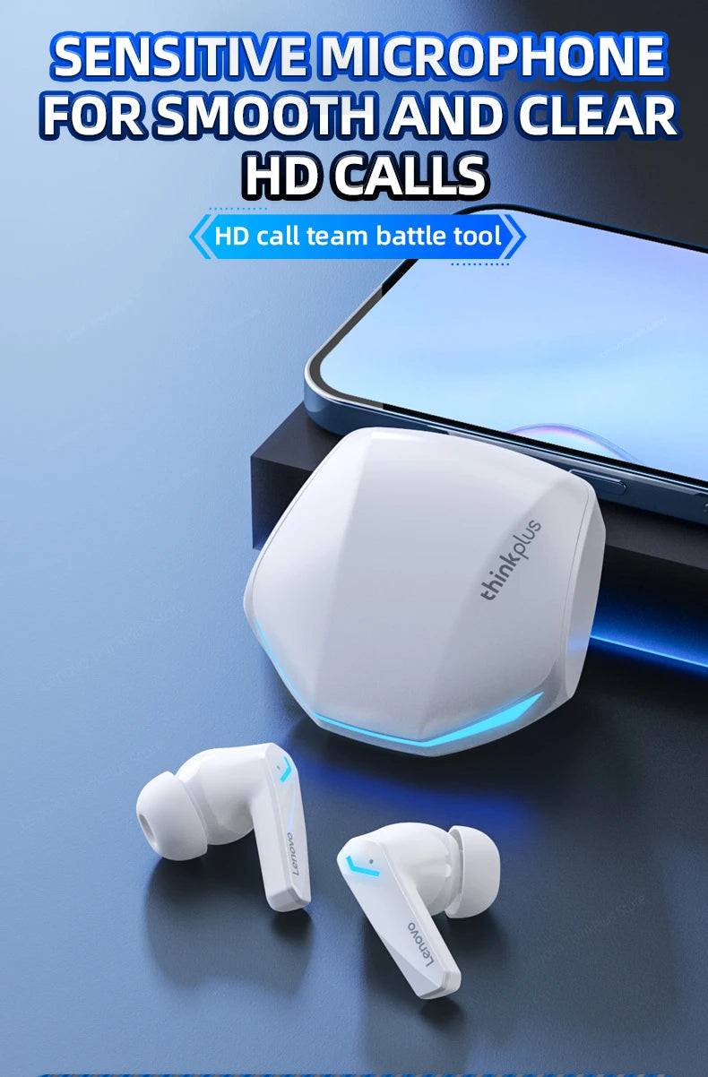 Original Lenovo GM2 Pro Earphone Bluetooth 5.3 Wireless Gaming Earbuds Low Latency HD Call Dual Mode Headphones With Mic GM2Pro