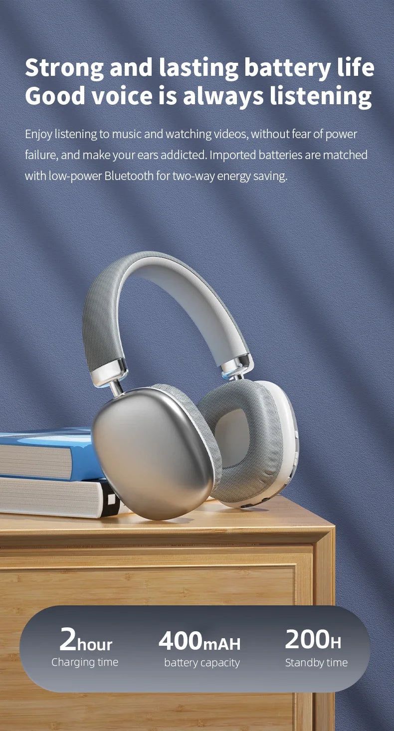 2025 NEW Air Max Bluetooth Earphone Over ear Wireless Headset stereo surround gaming Headphone For Apple Iphone Xiaomi Phone