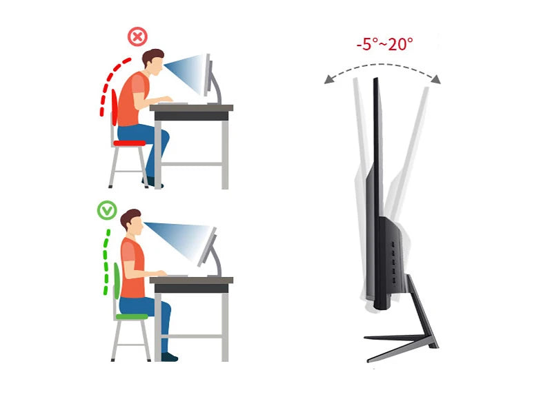 24 inch 1K 165hz Curved Gaming Monitor 144hz 1MS VA FHD Desktop Displays 300cd/m² For PC Monitors Gamer Built-in speaker DP