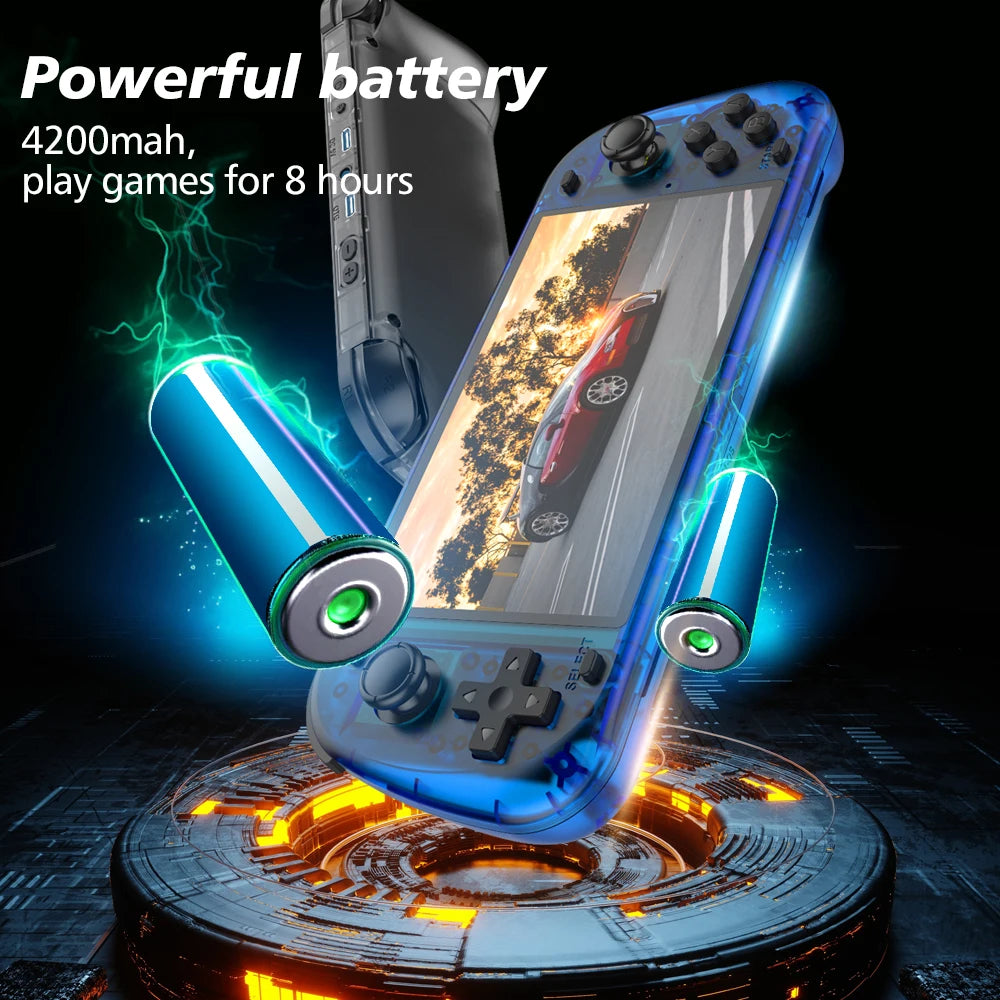 5.1inch Game Console R50S 128G IPS Screen Video Game Consoles Wifi Two-player Online Gaming Pocket R36S Upgraded Consolas