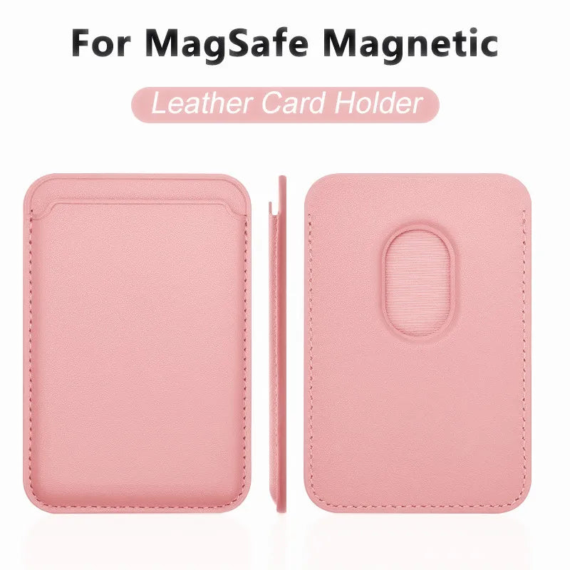 Luxury For Magsafe Magnetic Leather Wallet Case For iPhone 13 17 16 14 Pro Max 15Pro S25 Card Holder Phone Bag Cover Accessories