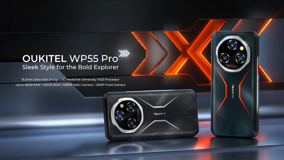 【World premier】Oukitel WP55 Pro 5G Rugged Smartphone 48GB(16+32) +512GB 11000mAh 33W  108MP 6.6"  FHD+ Cell Phone