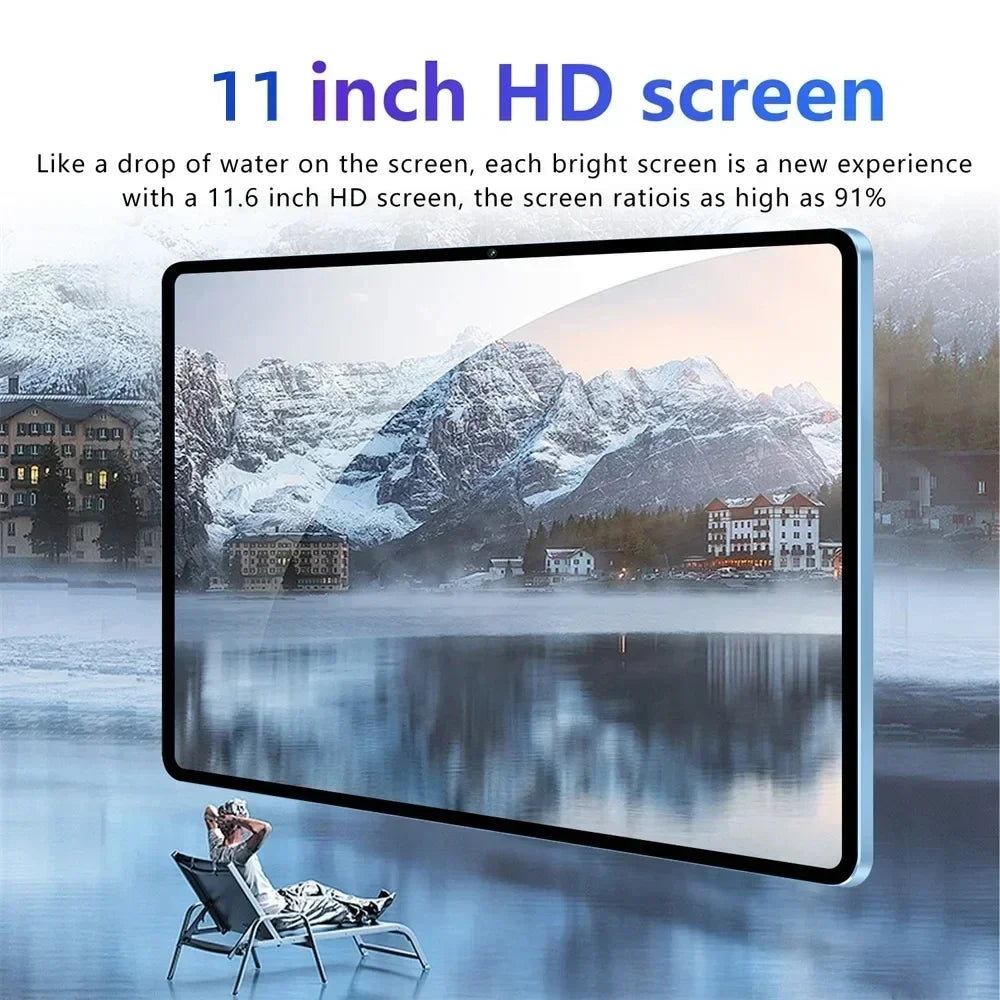 New Tablet Pad 16 Pro 11 inch Android 22GB+2TB Tablets 20000mah Battery Global Version 4G 5G Dual SIM WIFI Tab Kids Tablet PC