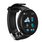 D18 Smart Watch Heart Rate Monitor Men's Women's Smartwatch Round Fitness Digital Watches for Men Women Band Bracelet PK D20 Y68