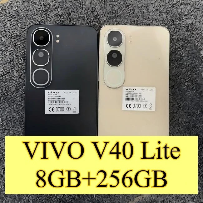 VIVO V40 Lite Smartphone 6.78'' HD+ Display 50MP Dual Camera 5000mAh Big Battery 44W Fast Charging Android 14 Mobile Phone