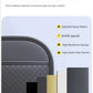 Multi-functional Car Seat Back Organizer High-Capacity Multi-Pocket Backseat Storage Bag Wear-Resistant Anti Kick Mat