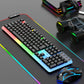 GTX350 Gaming Keyboard Mouse Combos Computer Laptop Backlight Gamer Kit LED Wired Usb Keyboard GTX350 Set-Black
