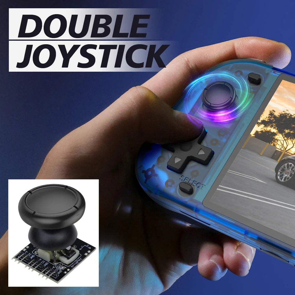 5.1inch Game Console R50S 128G IPS Screen Video Game Consoles Wifi Two-player Online Gaming Pocket R36S Upgraded Consolas