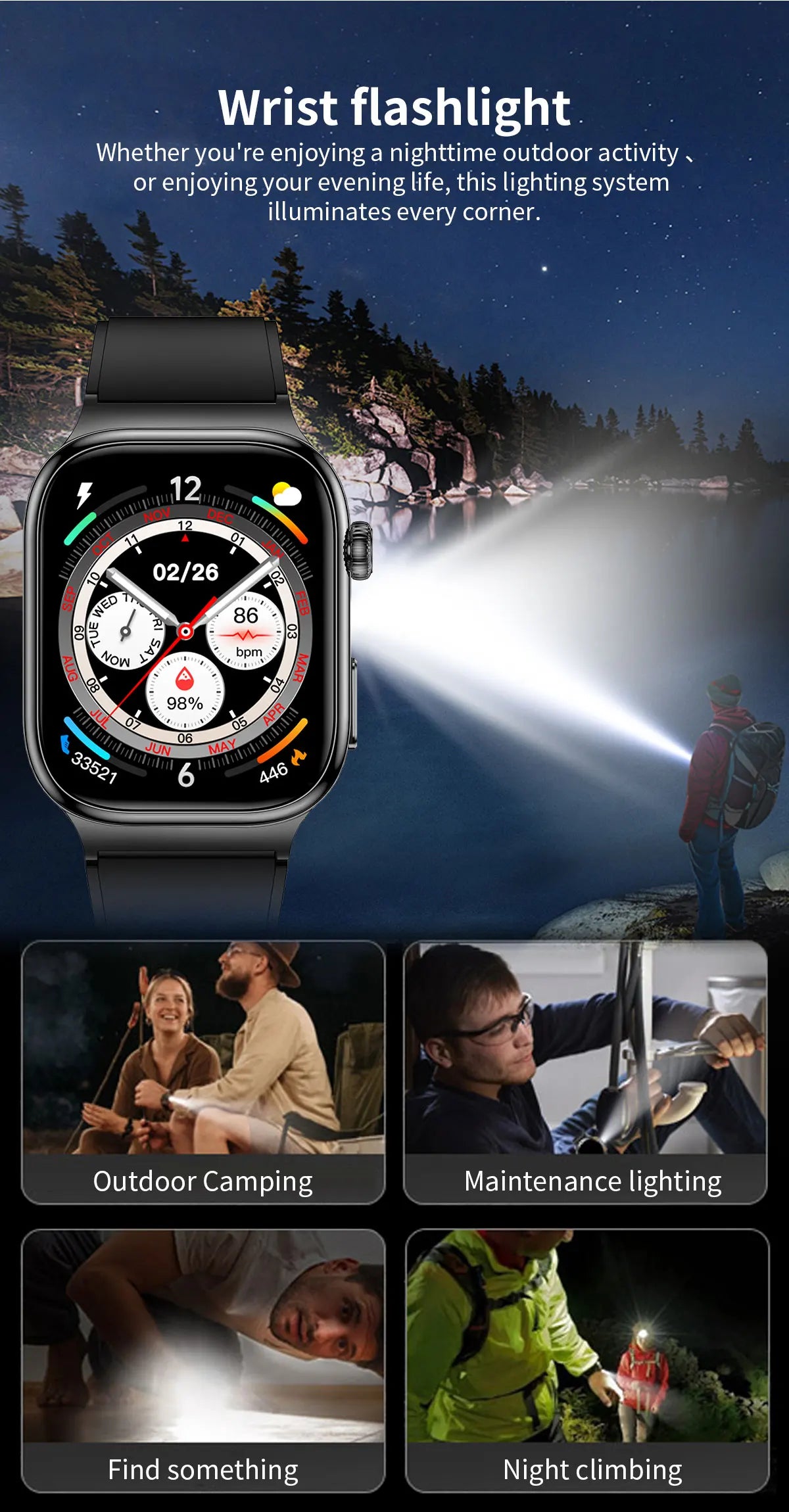 Upgraded Micro Physical Examination Smart Watches For Man Uric Acid Body Fat Five Organ Health Watches Bluetooth Call SmartWatch