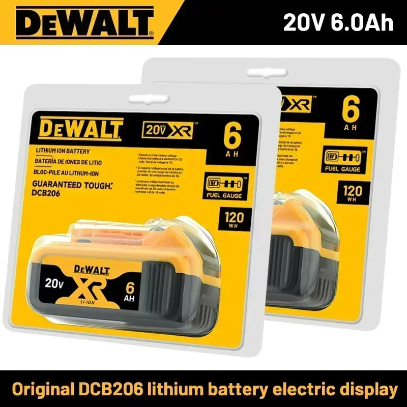 100% Original 20V 6.0Ah MAX Battery Power Tool Replacement for DeWalt DCB184 DCB181 DCB182 DCB200 20V  6A 18Volt 20v Battery.