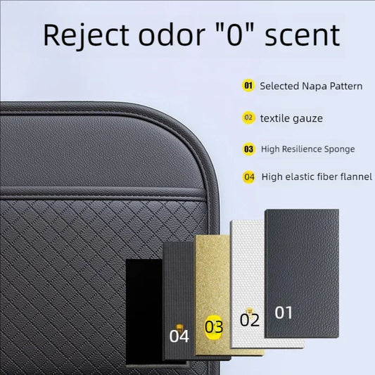 Multi-functional Car Seat Back Organizer High-Capacity Multi-Pocket Backseat Storage Bag Wear-Resistant Anti Kick Mat