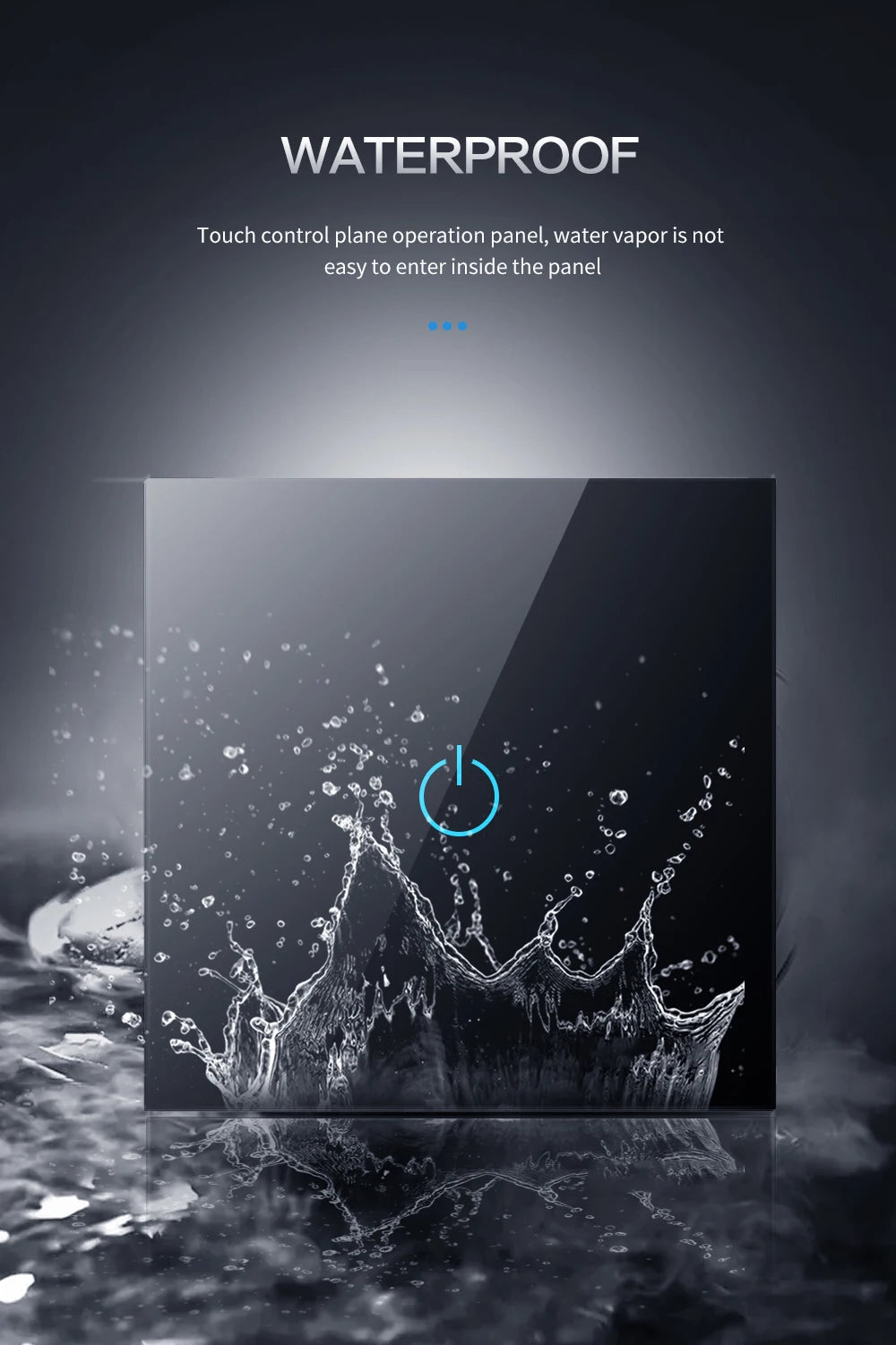 BONDA Smart Switch Alexa RF433 No Neutral Tuya Control Works With Google 1/2/3 Gang Smart Life Home Light WiFi Touch Switches 86