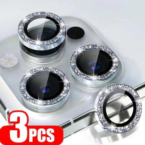3PCS Camera Lens Protector For iPhone 16 15 14 Pro Max Plus Metal Protector Glass For iPhone 15 14 PM 13 Promax Mini Camera Lens