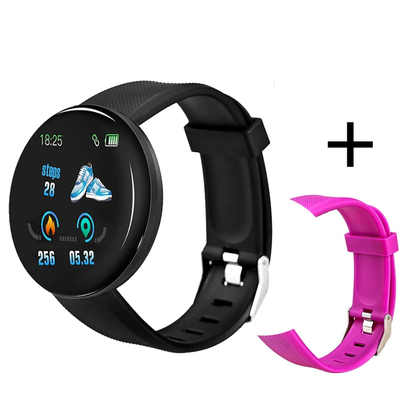 New Smart Watch Men Women Smart Bracelet LED D18 Smartwatch Waterproof Smart Touch Screen Bracelet reloj Inteligente 2022 hombre
