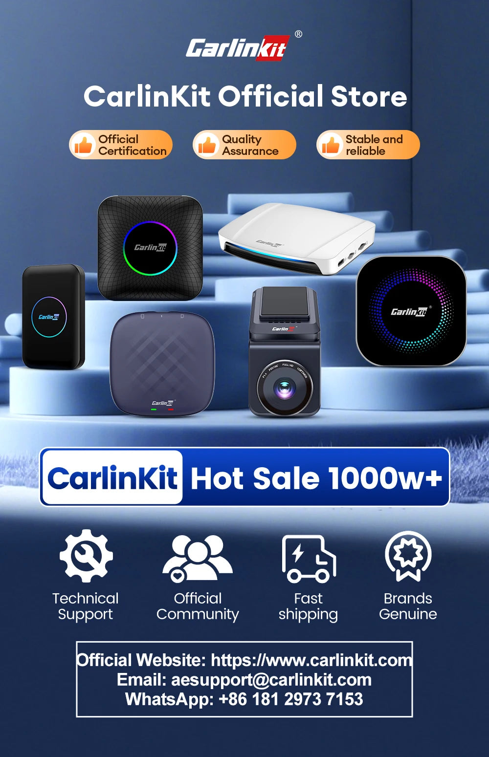 CarlinKit 8G+256G /128G Android 15 Ultra CarPlay TV Box For Netflix IPTV GPS Wireless CarPlay &Android Auto Smart Car Video Box