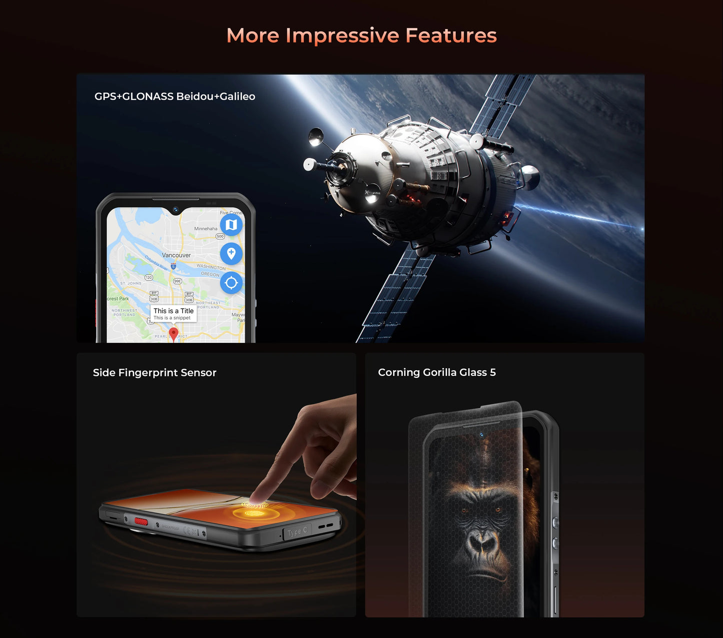 【World premier】Oukitel WP55 Pro 5G Rugged Smartphone 48GB(16+32) +512GB 11000mAh 33W  108MP 6.6"  FHD+ Cell Phone
