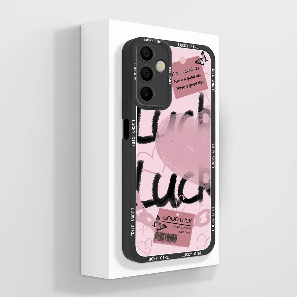Phone Cases For Samsung Galaxy A15 Lovely Cats Camera Protection Soft Silicone Cover For SamsungGalaxy A 15 Fundas Bumper Coque