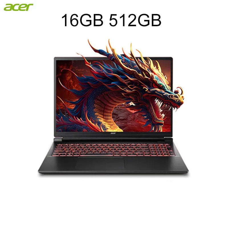 2024 Acer Nitro Dragon Gaming Laptop 16 Inch 2.5K 165Hz IPS Screen Netbook Ryzen R7-8745H 32GB 1TB RTX4060 Gaming Notebook PC