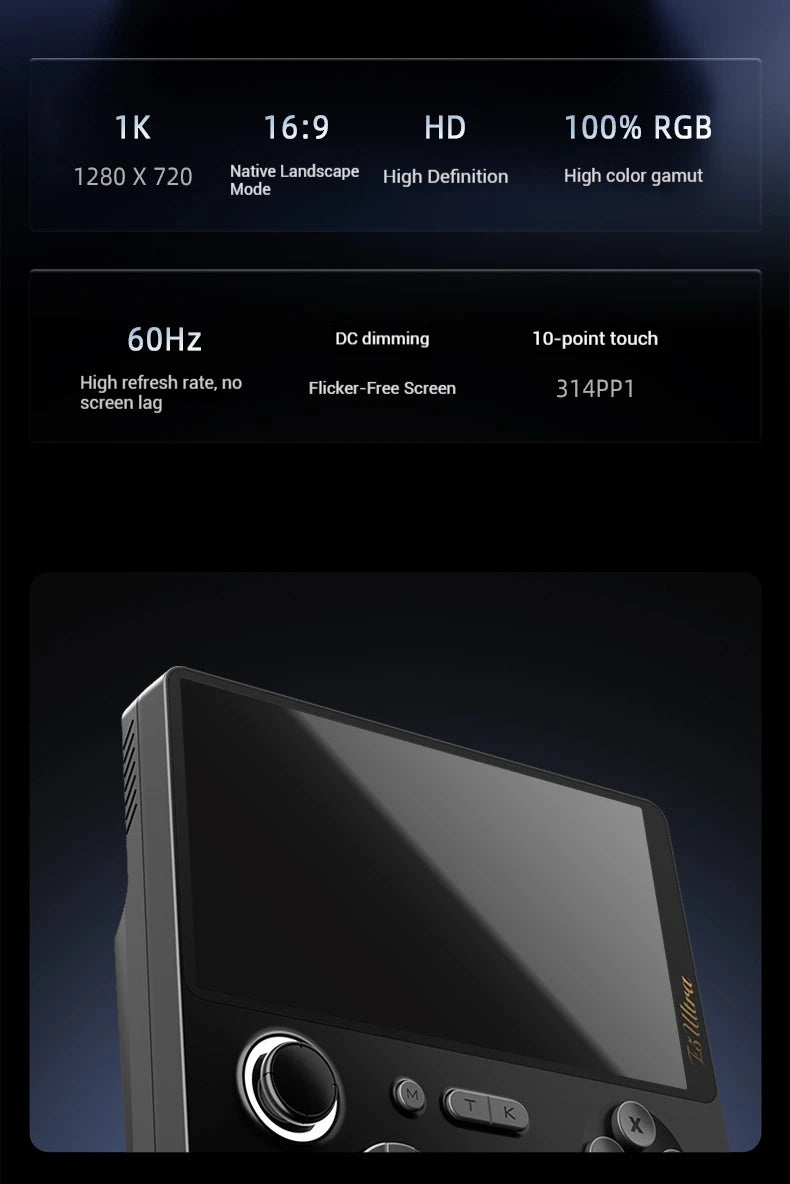 GAMEMT E5 Ultra Gaming Console Hall-Effect Joystick Handheld 5" 1280*720 60Hz IPS Touch Screen 5000mAh Portable Android Consoles