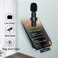 Lavalier Microphone 2.4G Wireless Portable Audio Video Recording Mini Mic for iPhone Android Live Broadcast Gaming Phone