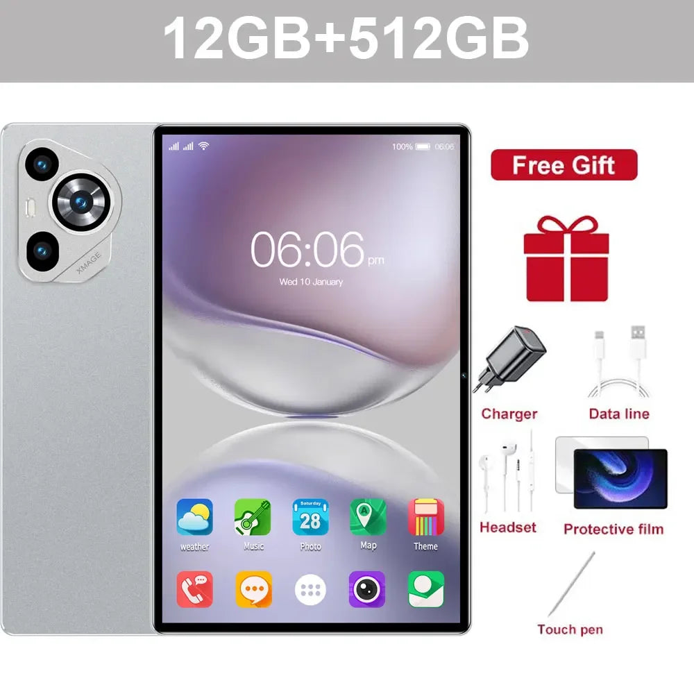 New Tablet Pad 16 Pro 11 inch Android 22GB+2TB Tablets 20000mah Battery Global Version 4G 5G Dual SIM WIFI Tab Kids Tablet PC