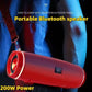 VIVO 200W Portable Bluetooth Speaker IPX7 Outdoor Waterproof HIFI Pillar Speaker Subwoofer Stereo Speaker FM Radio TF Boom Box